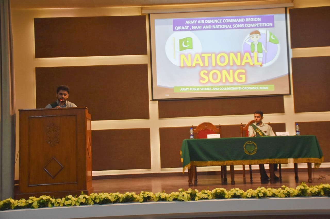 AAD Command Region Inter School Qiraat, Naat & National Song Competitions - 2023